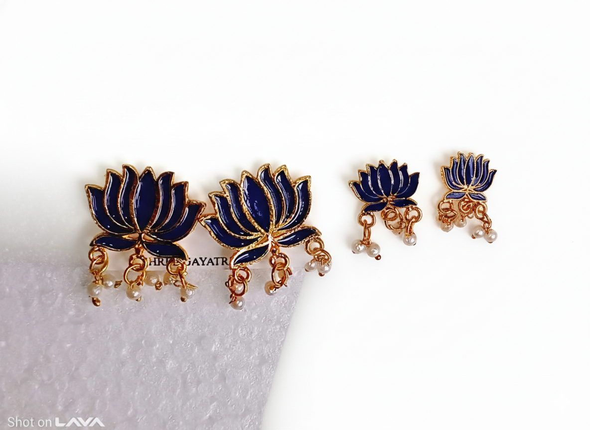 invisible Necklace,traditional Jhumkas,stone earring