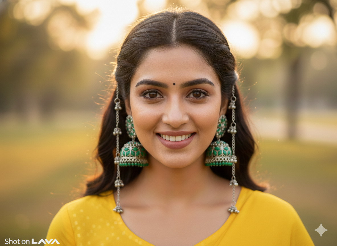 invisible Necklace,traditional Jhumkas,stone earring