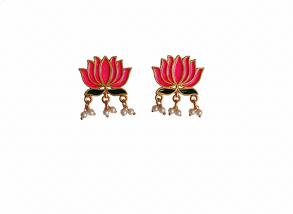 invisible Necklace,traditional Jhumkas,stone earring