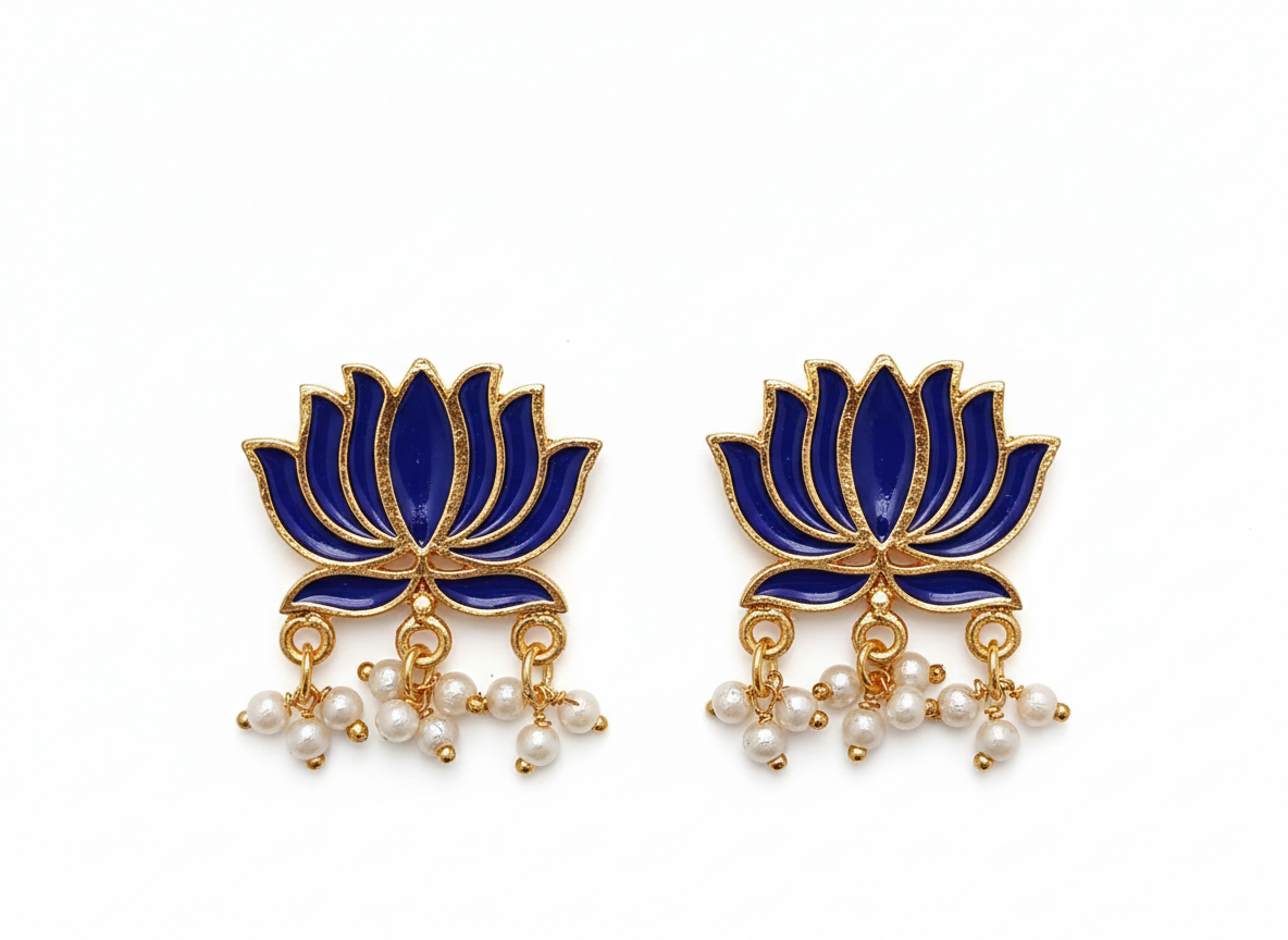 invisible Necklace,traditional Jhumkas,stone earring