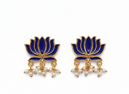 invisible Necklace,traditional Jhumkas,stone earring
