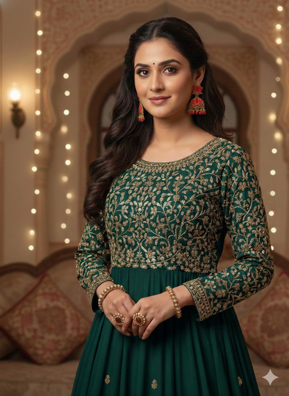 invisible Necklace,traditional Jhumkas,stone earring